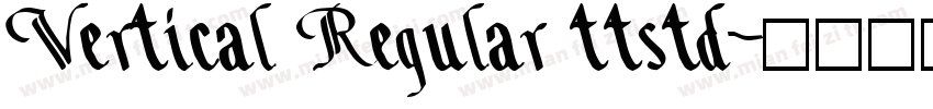 Vertical Regular ttstd字体转换